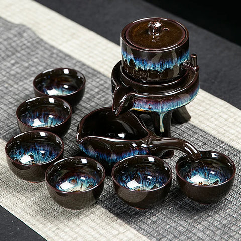 Stone Essence: Handcrafted Chinese Tea Ceremony Set