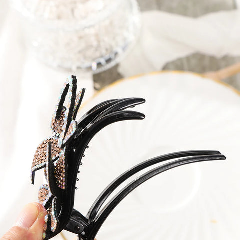 Elegant Rhinestone Flower Clip