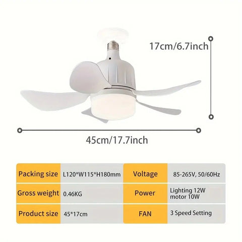 2-In-1 Wireless Fan Light
