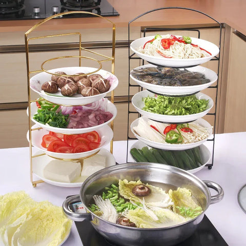 Dish Plate Preparation Rack