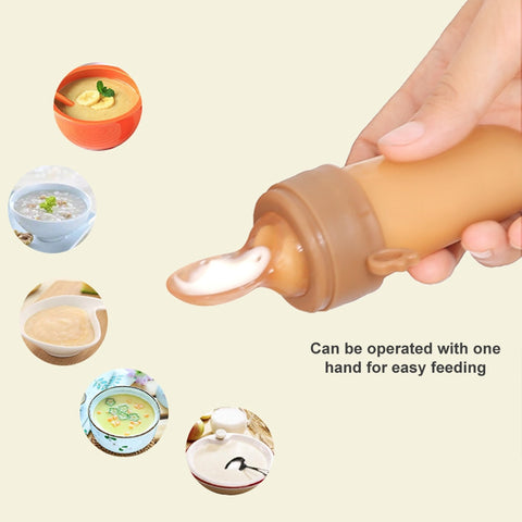 2-In-1 Baby Feeding Bottle Spoon Fruit Pacifier