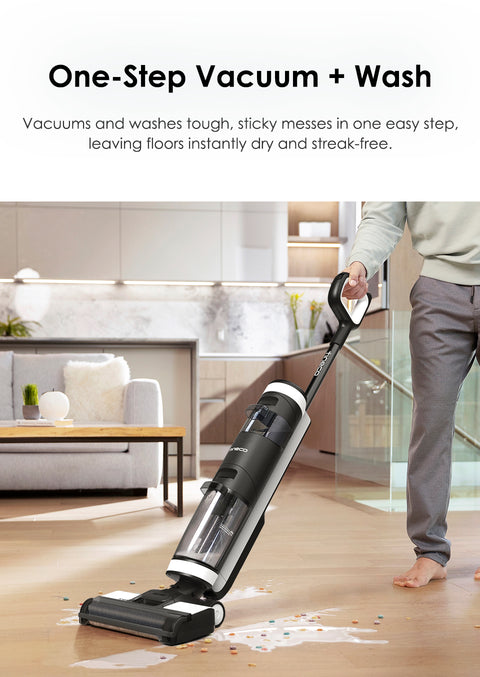 Cordless Smart Dry Wet Self-Cleaning Floor Washer Mop