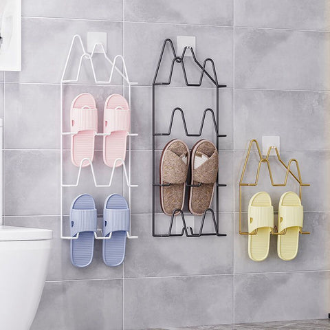 Wall-mounted Shoe Slipper Rack