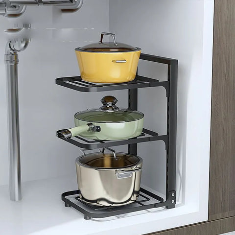 Adjustable Pot Rack Organizer
