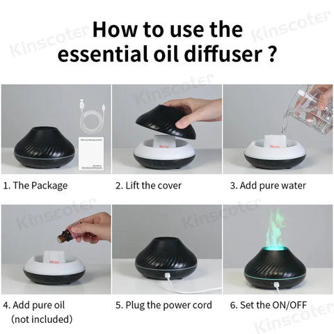 Volcanic Lamp Aroma Diffuser Humidifier