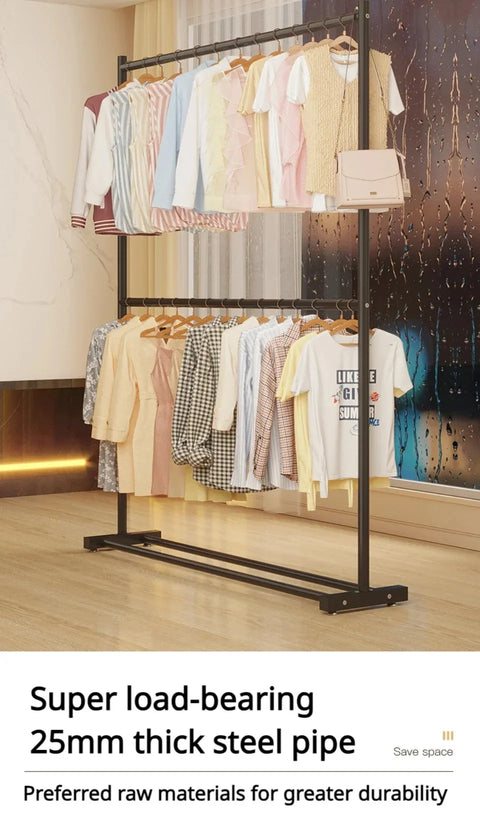 Movable Clothes Drying Rack