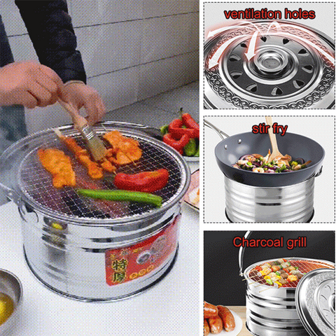Barbecue Grill Bucket