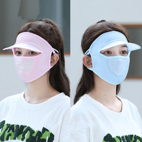 Ice Silk UV Protection Face Cap