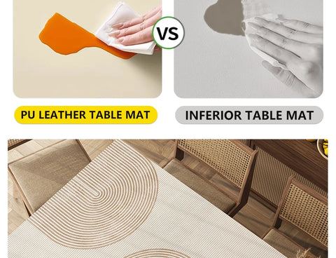 Athena's Charm: Waterproof Table Mat