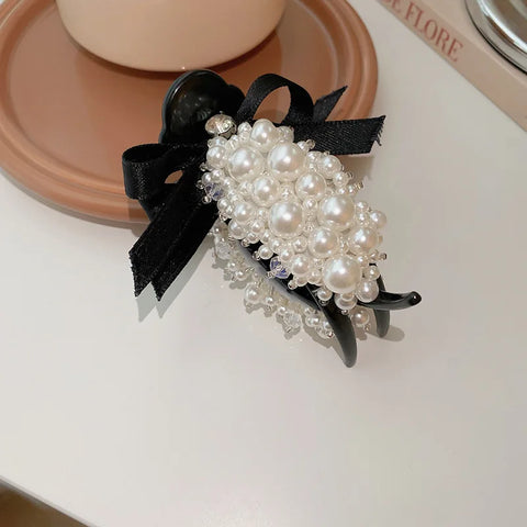 Pearl Flower Hair Claw