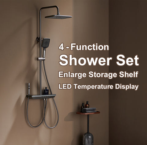 LED Digital Rainfall Shower