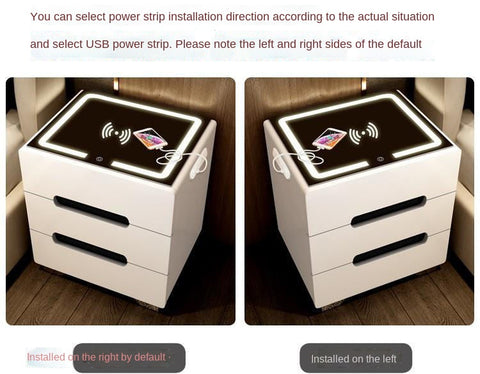 LED Smart Bedside Cabinet