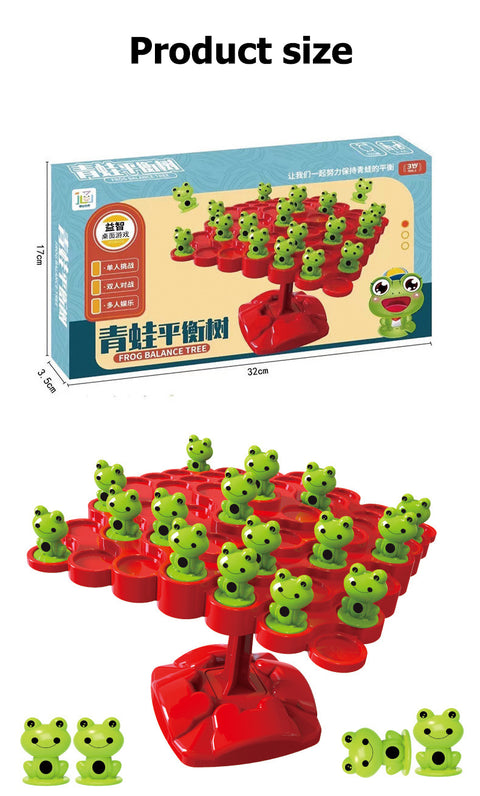 Hoppy Adventures: The Fun Frog Balance Tree Board Game