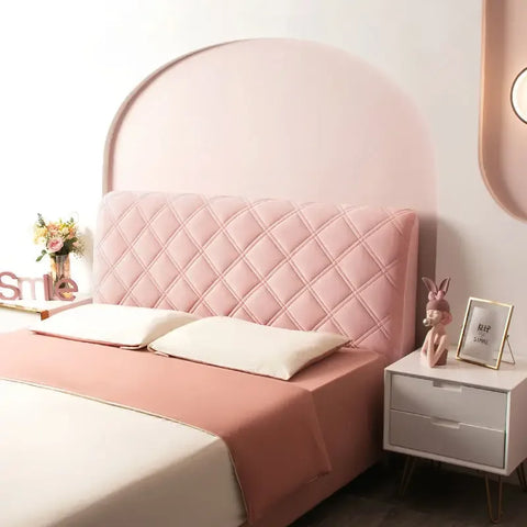 Velvet Soft Bed Headboard Cover