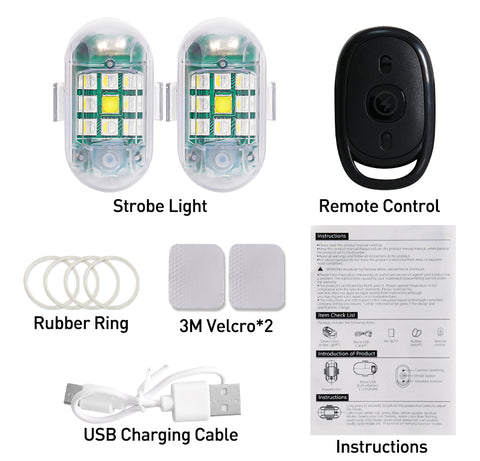 2PCS Wireless LED Light