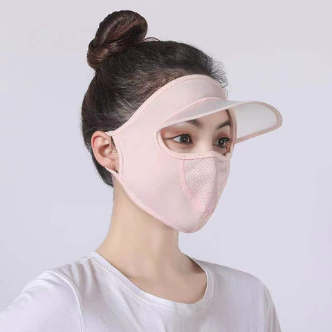 Ice Silk UV Protection Face Cap