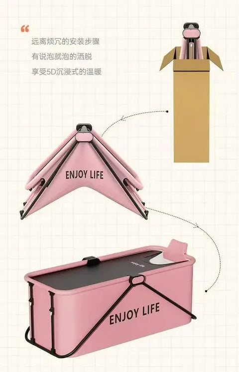 1.2/1.5M Large Foldable Bathtub