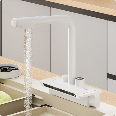 Digital Display Smart Waterfall Faucet