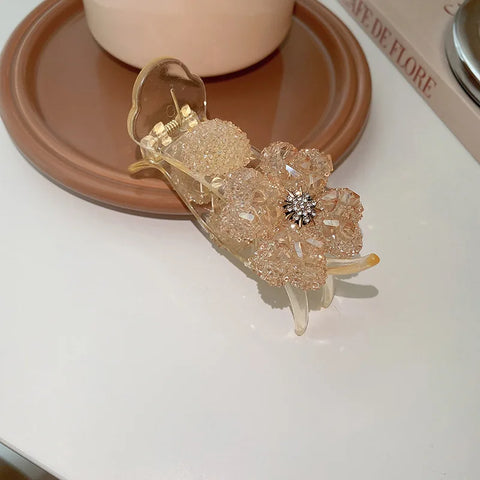 Pearl Flower Hair Claw