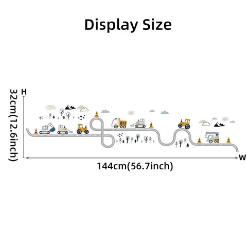 Traffic Track Cars Truck Wall Stickers