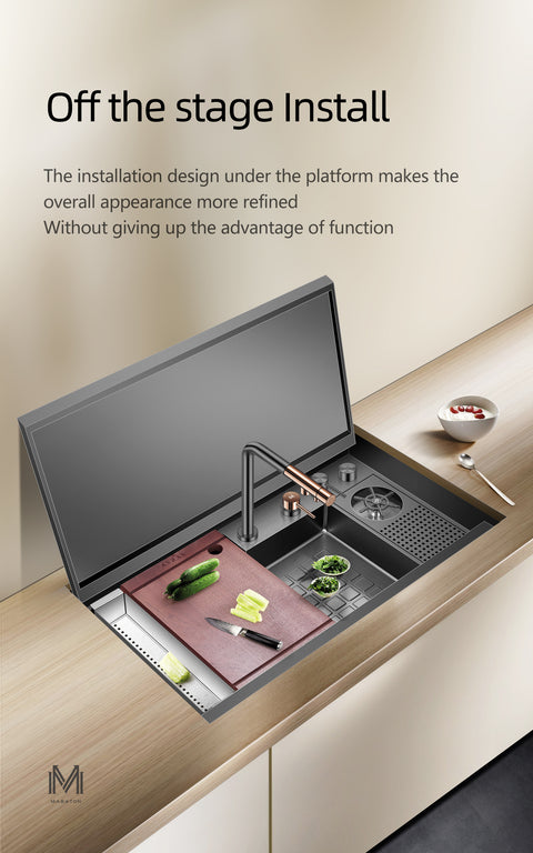 Hidden Large Kitchen Sink