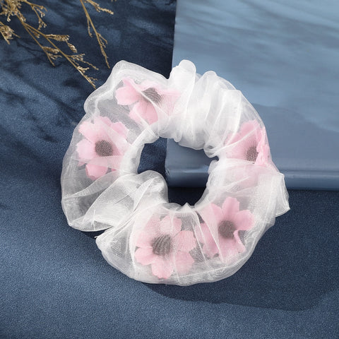 Flower Butterfly Elastic Hair Tie Scrunchie