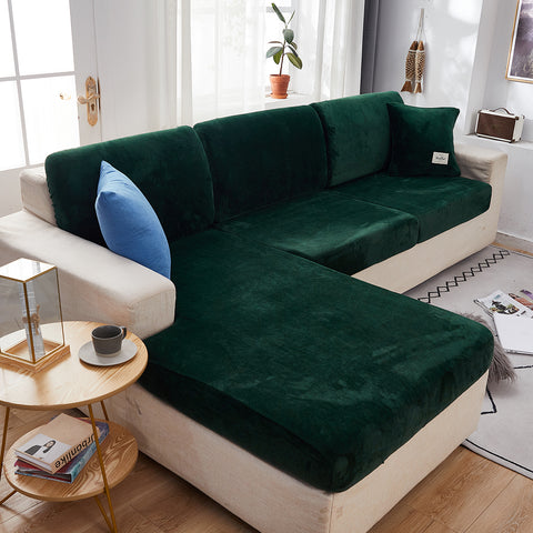 Velvet Sofa Seat Cushion Cover