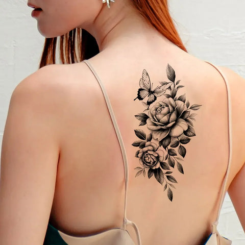 Waterproof Flower Temporary Tattoos