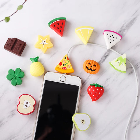 5PCS/10PCS Cartoon Fruits Cable Protector