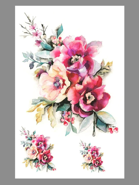 Flower Temporary Tattoo Sticker