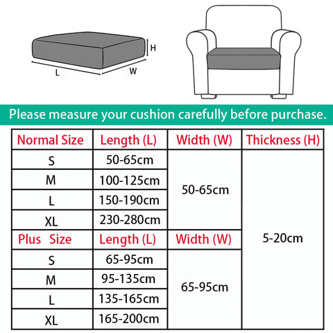 Printed Sofa Seat Cushion Cover