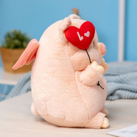 Kawaii Angel Pig Plush Doll
