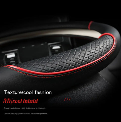 Leather Steering Wheel Cover