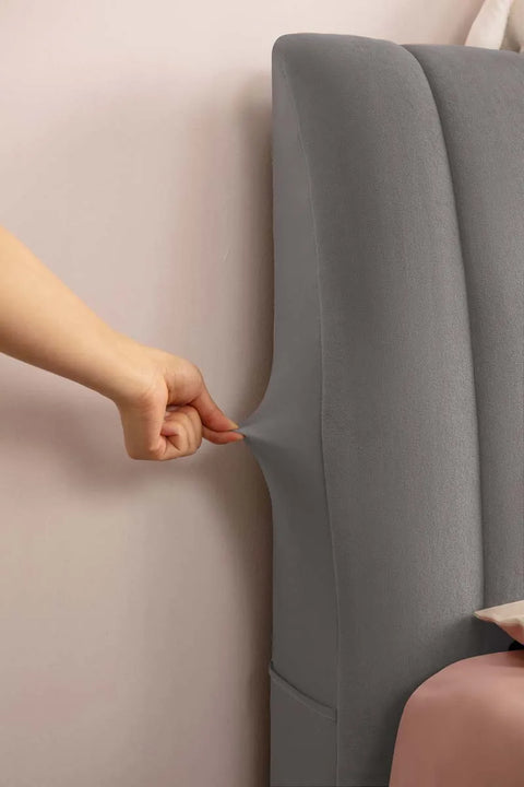 Plush Quilted Bed Headboard Cover