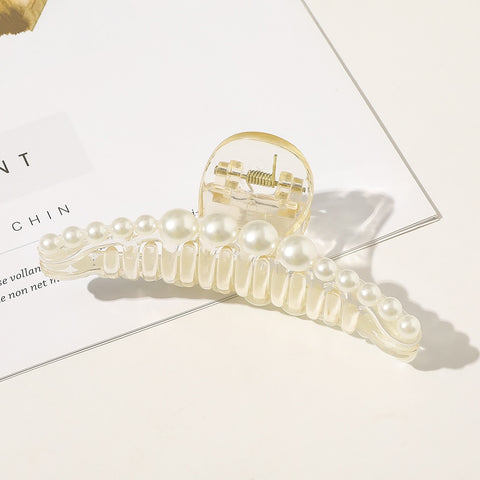 Pearls Hair Claw Clip