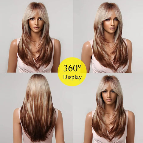 Women Long Straight Hair Wig