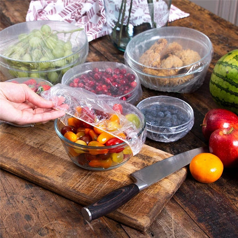 100PCS Food-grade Reusable Food Covers
