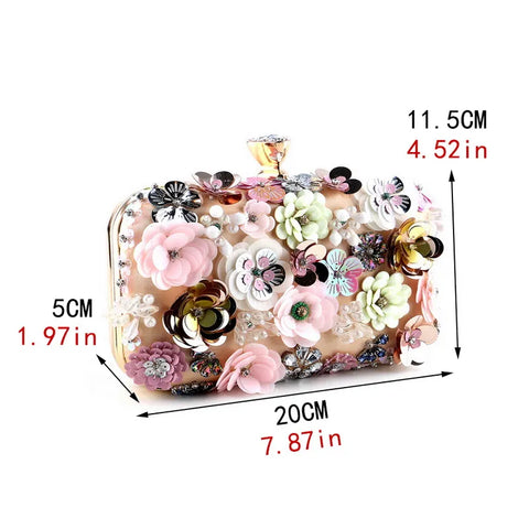 Diamond Blossom Clutch