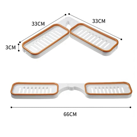 Bathroom Drain Shelf Rack