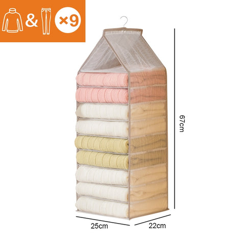 Wardrobe Hanging Clothes Organizer