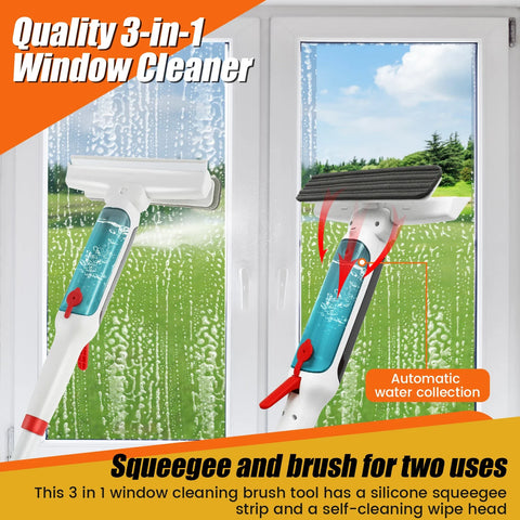 1.9m 75Inch Water Spray Window Cleaner