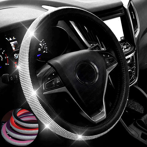 Rhinestones Steering Wheel Cover