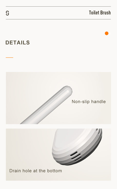 Silicone Flat Head Toilet Brush