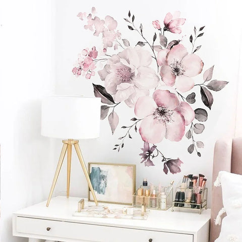 Pink Flower Wall Sticker