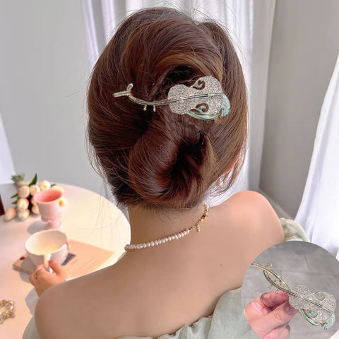 Elegant Rhinestone Metal Hair Pin