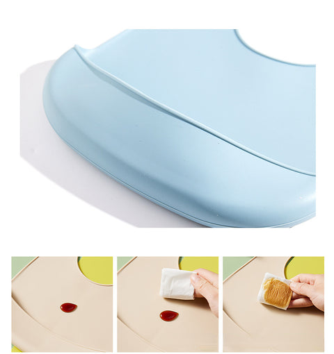 Adjustable Waterproof Soft Siliocone Baby Bib