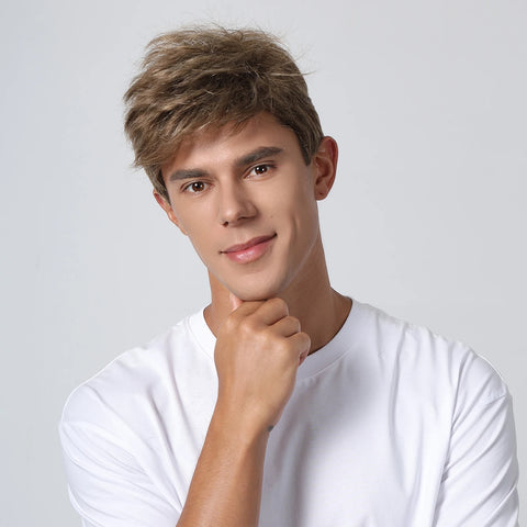 6 Colors Men Synthetic Wig