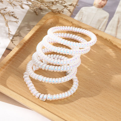 6PCS Spiral Hair Ties