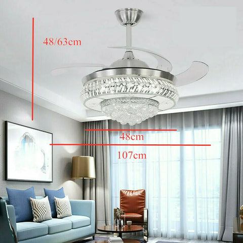 Krysolis Crystal Ceiling Fan