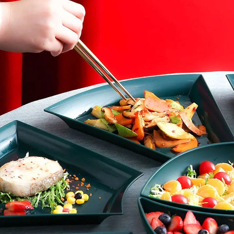 12PCS Wheat Straw Plate Set